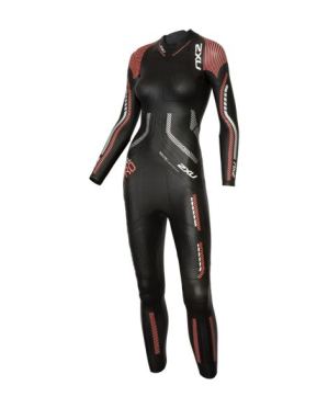 2XU Propel pro LS wetsuit zwart/roze dames demo maat SM 