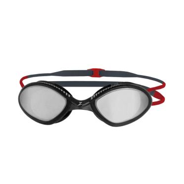 Zoggs Tiger Titanium spiegellens zwembril zwart/rood 