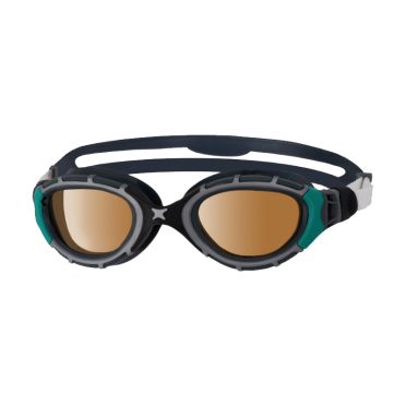 Zoggs Predator flex polarized ultra zwembril zwart/groen 