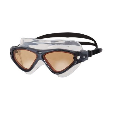 Zoggs Tri-Vision Mask zwembril zwart - oranje lens 