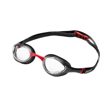 Zone3 Volare streamline racing transparante zwembril black/red 