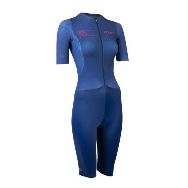 Zone3 Aeroforce X II trisuit korte mouw blauw dames 