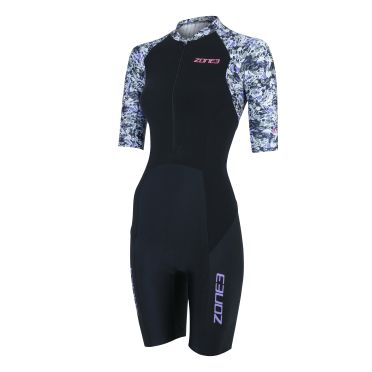 Zone3 Lava korte mouw trisuit grijs dames 