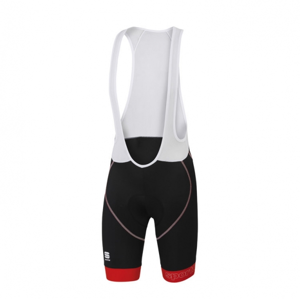 Sportful Bodyfit Classic Bibshort zwart/rood heren 1101324-051