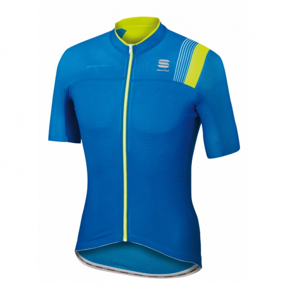Sportful Bodyfit pro race fietsshirt blauw/geel heren 1101601-274