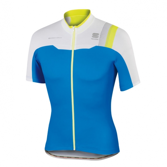 Sportful Bodyfit pro team fietsshirt blauw/wit/geel heren 1101602-274