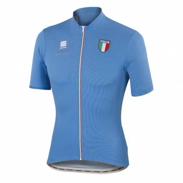 Sportful Italia CL fietsshirt blauw heren 1101620-274