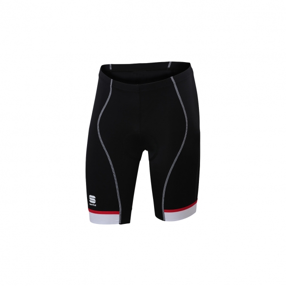Sportful Giro 2 Sol fietsbroek 24cm zwart/wit/rood heren 1101734-167