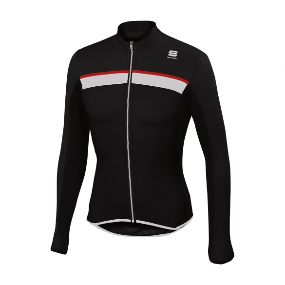 Sportful Pista Fietsshirt Long Sleeve zwart heren 1101744-002