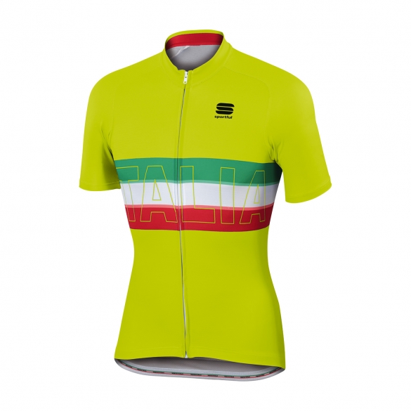 Sportful Italia fietsshirt IT geel heren 1101754-091