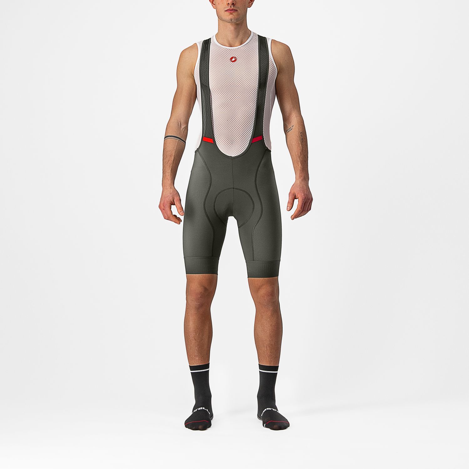 Castelli Competizione bibshort donkergroen heren L