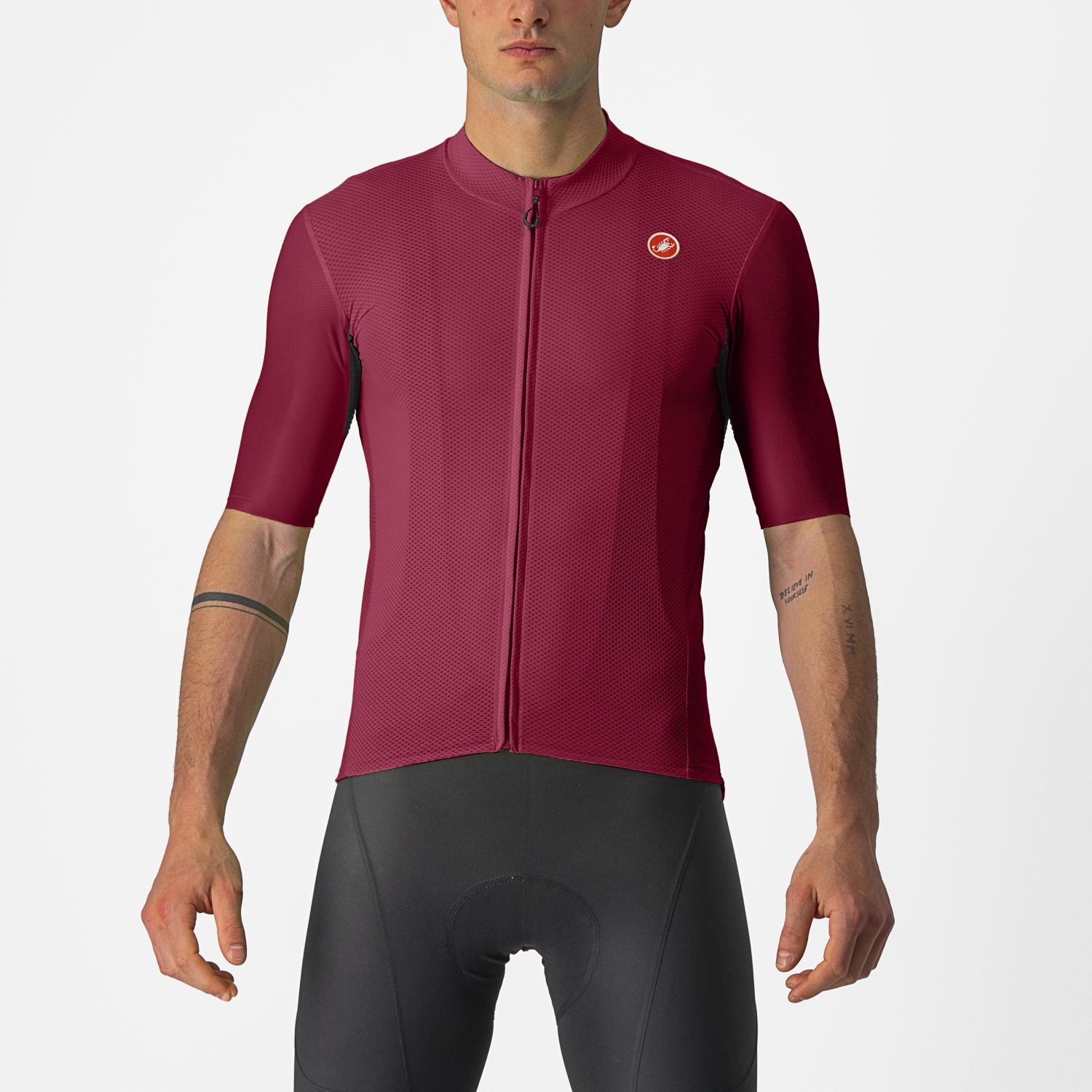 Castelli Endurance Elite korte mouw fietsshirt rood heren XXL