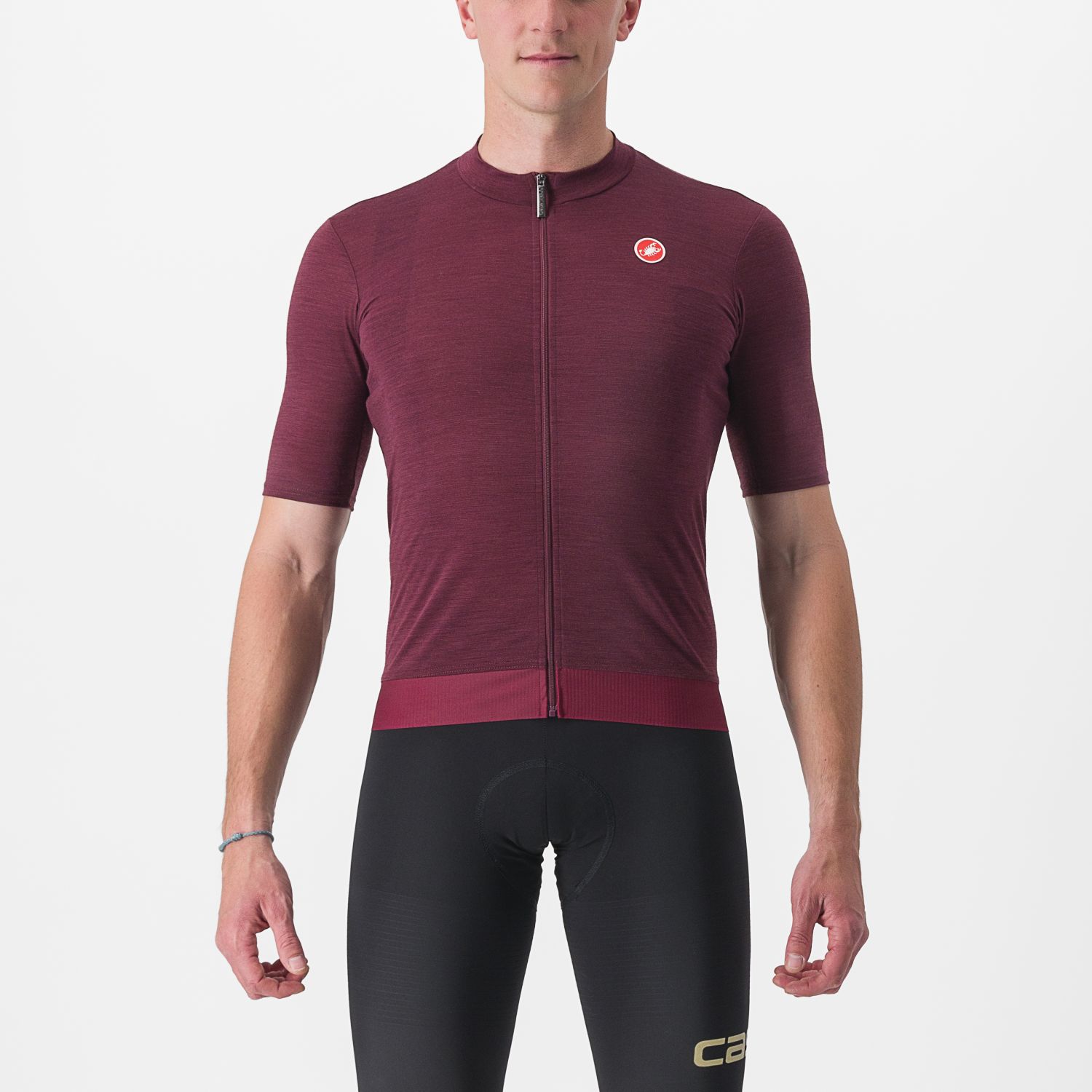 Castelli Essenza fietsshirt korte mouw rood heren XL