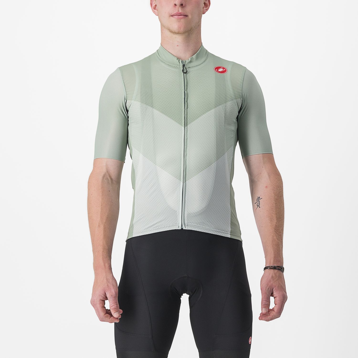 Castelli Endurance Pro korte mouw fietsshirt groen heren L