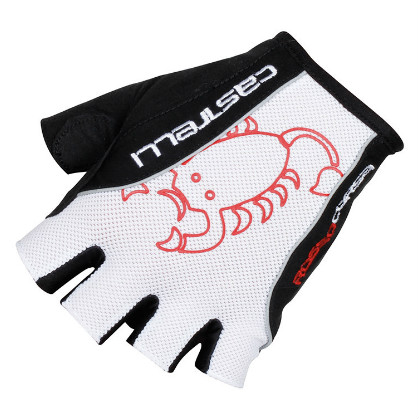 Castelli Rosso corsa classic glove wit/zwart heren 13032-101
