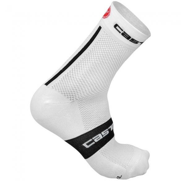 Castelli Free 9 sock wit/zwart heren fietssokken 13040-101 2015 CA13040-101(2015)