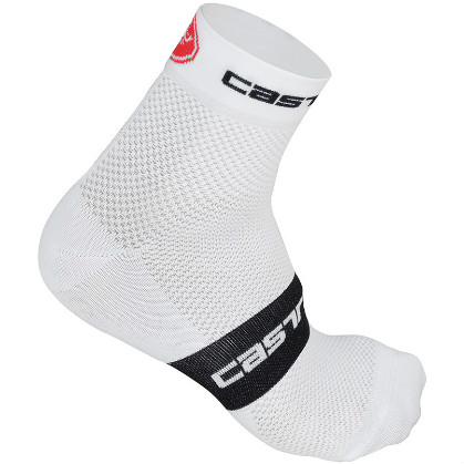 Castelli Free 6 sock wit/zwart heren fietssokken 14033-101 2015 CA14033-101(2015)