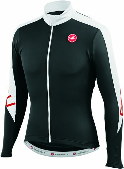 Castelli Classica thermo jersey FZ zwart/wit heren 14517-101 CA14517(2015)