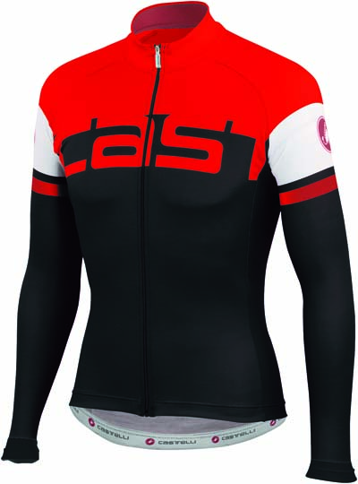 Castelli Unavolta jersey FZ zwart/rood heren 14523-231 CA14523-231