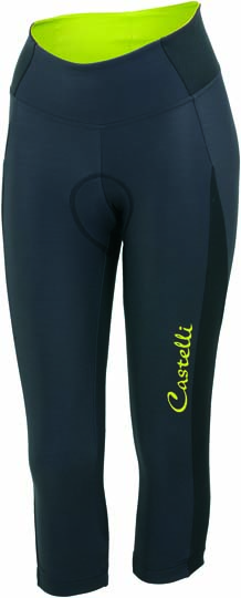 Castelli Illumnia fietsbroek 3/4 antraciet/sulphur dames 14565-015 CA14565-015