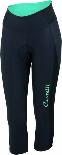 Castelli Illumnia fietsbroek 3/4 antraciet/blauw dames 14565-066 CA14565-066