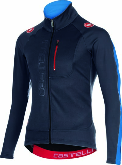 Castelli Trasparente 3 wind jersey FZ blauw/zwart heren 15525-055 CA15525-055