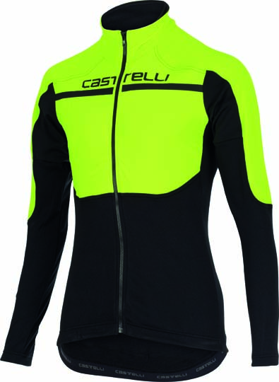 Castelli Secondo strato jersey FZ geel-fluo/zwart heren 15526-032 CA1556-032