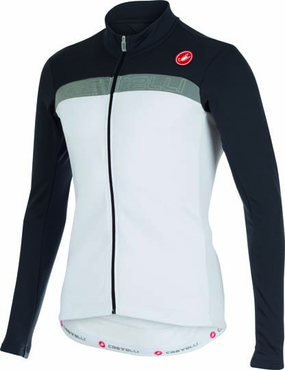 Castelli Criterium jersey FZ wit/antraciet/reflex heren 15528-109 CA15528-109