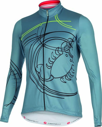 Castelli Stinger jersey FZ blue stone heren 15531-064 CA15531-064