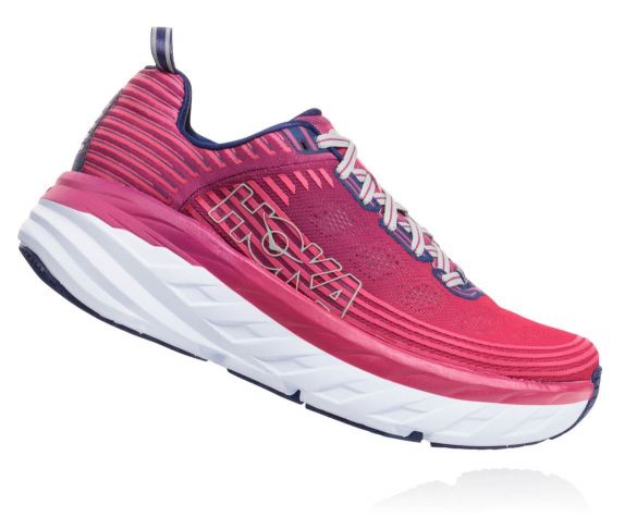 Hoka One One Bondi 6 hardloopschoenen roze/paars dames 1019270BBDH-VRR