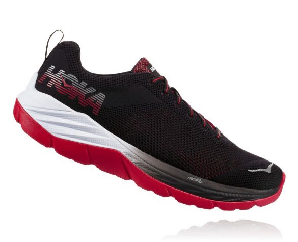 Hoka One One Mach hardloopschoenen zwart/wit heren 1019279BWHT-VRR