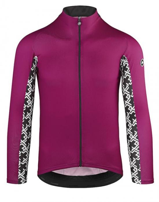 Assos Mille GT summer lange mouw fietsshirt paars heren 112427644