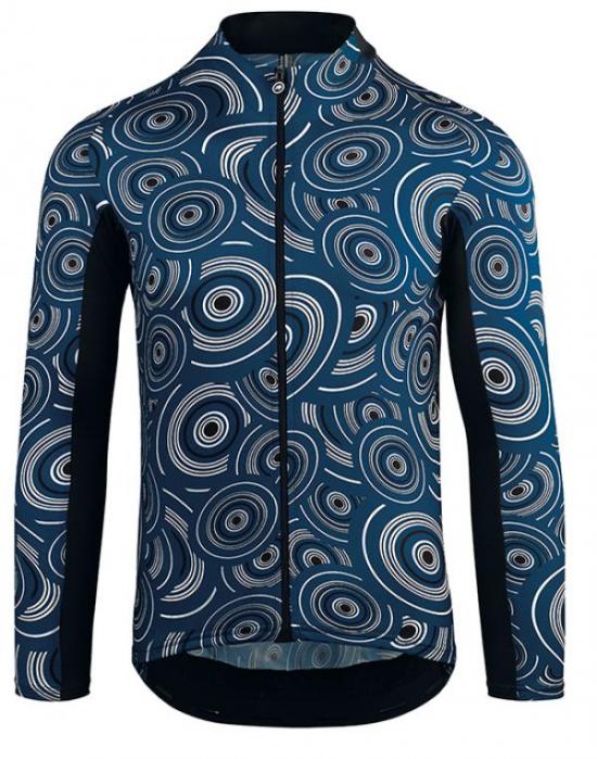 Assos Mille GT summer lange mouw fietsshirt caleum/blauw heren 112427625-VRR