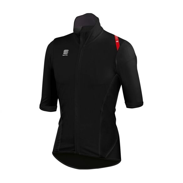 Sportful Fiandre Light Norain Short sleeve fietshirt zwart heren 1101367-002