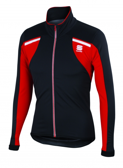 Sportful Alpe 2 softshell fietsjack zwart/rood heren 1101399-267