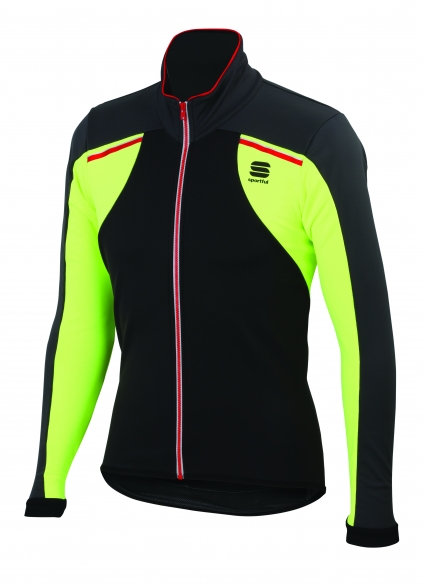 Sportful Alpe 2 softshell jacket zwart-geel heren 01399-291 1101399-291