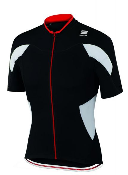 Sportful SF crank fietsshirt korte mouw zwart/wit heren 1101617-002