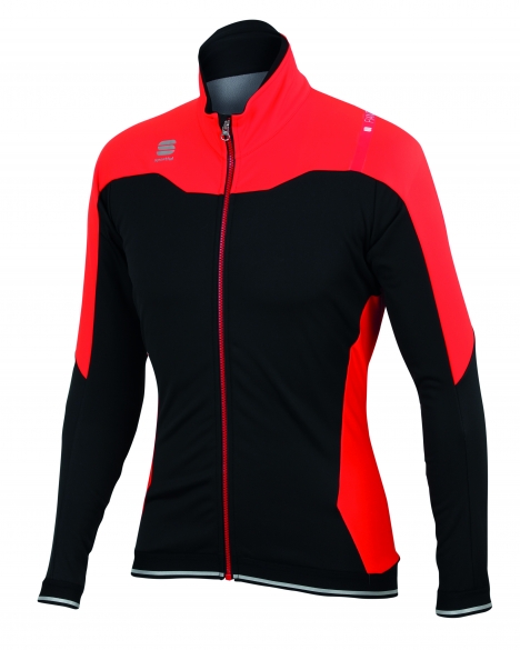 Sportful Fiandre No-Rain Jacket zwart/rood heren 1101687-251