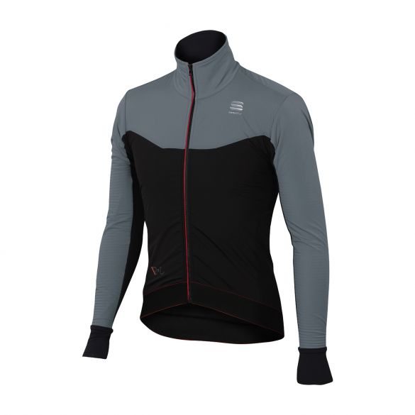 Sportful R&D light lange mouw fietsjack zwart/grijs heren 1101690-250