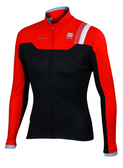 Sportful Bodyfit Pro Ws jacket zwart/rood heren 1101692-251