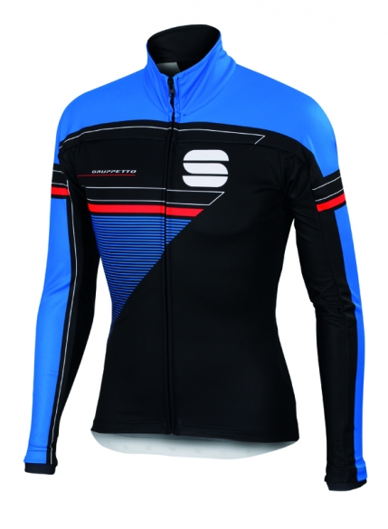 Sportful Gruppetto partial WS fietsjack zwart/blauw heren 1101695-274