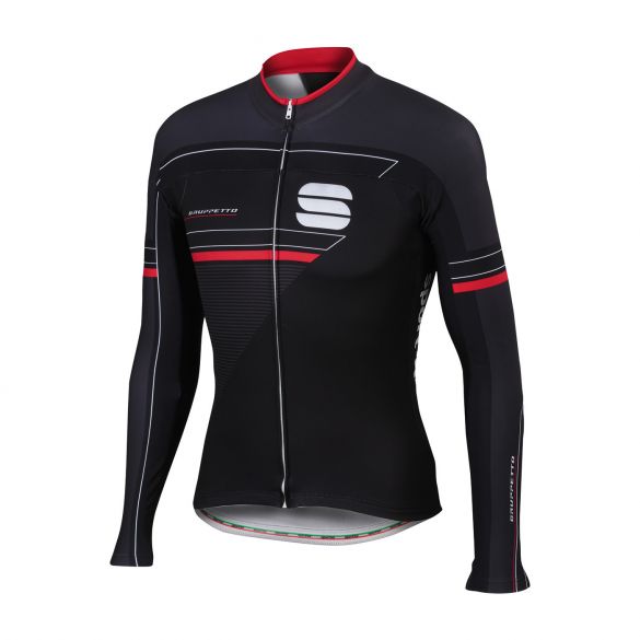 Sportful Gruppetto thermal fietsshirt lange mouw zwart heren 1101696-002
