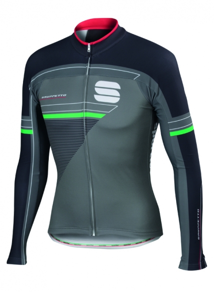 Sportful Gruppetto thermal fietsshirt lange mouw antraciet heren 1101696-289
