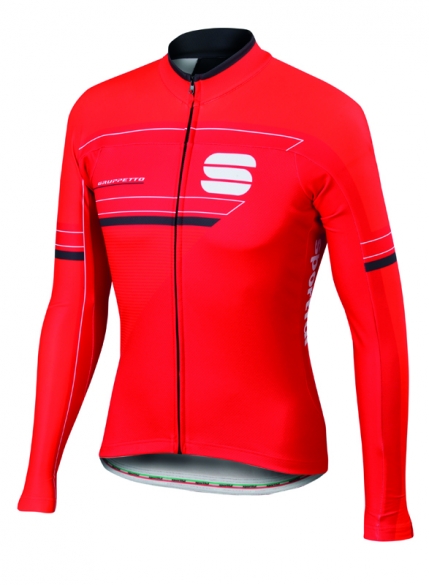 Sportful Gruppetto thermal fietsshirt lange mouw rood heren 1101696-567