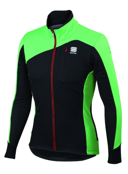 Sportful Edge softshell fietsjack groen heren 1101698-263