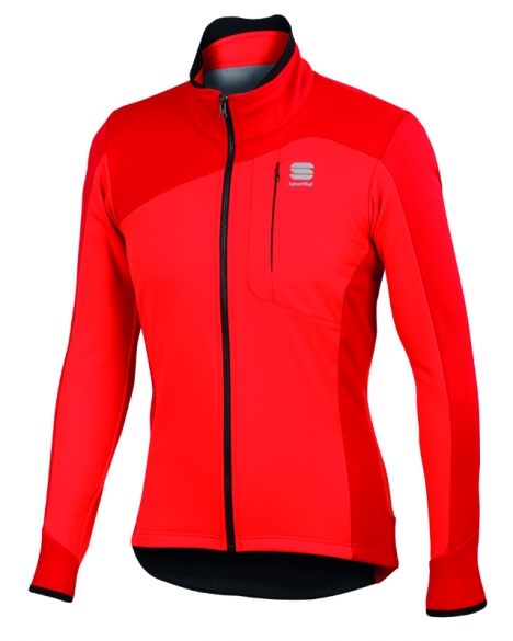 Sportful Edge softshell fietsjack rood heren 1101698-051
