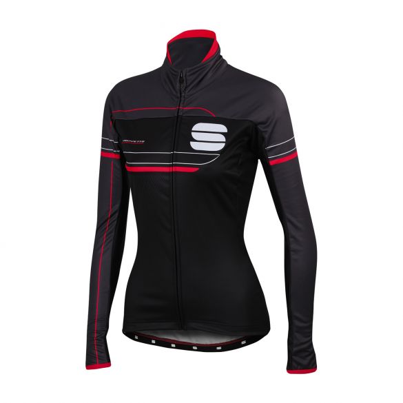 Sportful Grupetto pro W lange mouw jacket zwart/antraciet dames 1101700-215