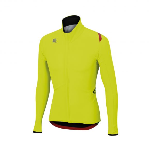 Sportful Fiandre light wind lange mouw jacket geel heren 1101804-091