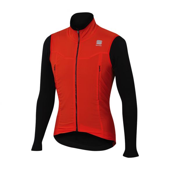 Sportful R&D strato lange mouw jacket rood/zwart heren 1101811-051