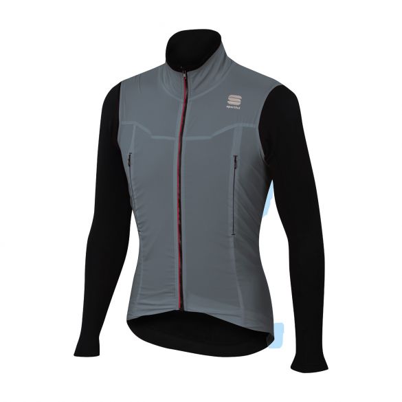 Sportful R&D strato lange mouw jacket grijs/zwart heren 1101811-250